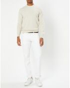 Jean Regular Fit uni blanc