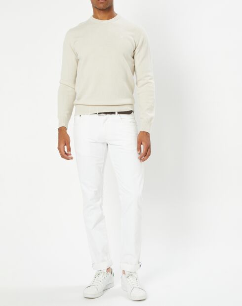 Jean Regular Fit uni blanc