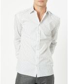 Chemise Slim Fit imprimée foulard blanche