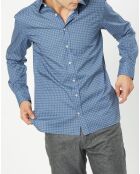 Chemise Slim Fit imprimée foulard bleu foncé