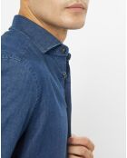 Chemise Slim Fit en Denim bleu foncé