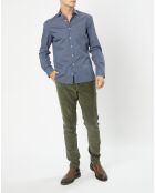 Chemise Slim Fit imprimée bleu foncé