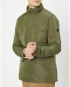 Parka légère à capuche kaki