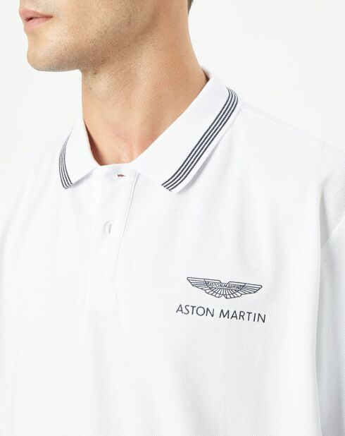 Polo Aston Martin Racing Détail Col blanc