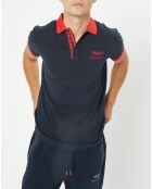 Polo Regular Fit Aston Martin Racing Contrast bleu marine/rouge