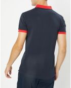 Polo Regular Fit Aston Martin Racing Contrast bleu marine/rouge