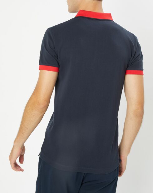 Polo Regular Fit Aston Martin Racing Contrast bleu marine/rouge