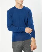 Pull 100% Bambou ras du cou bleu