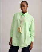 Chemise oversize Gabin vert fluo