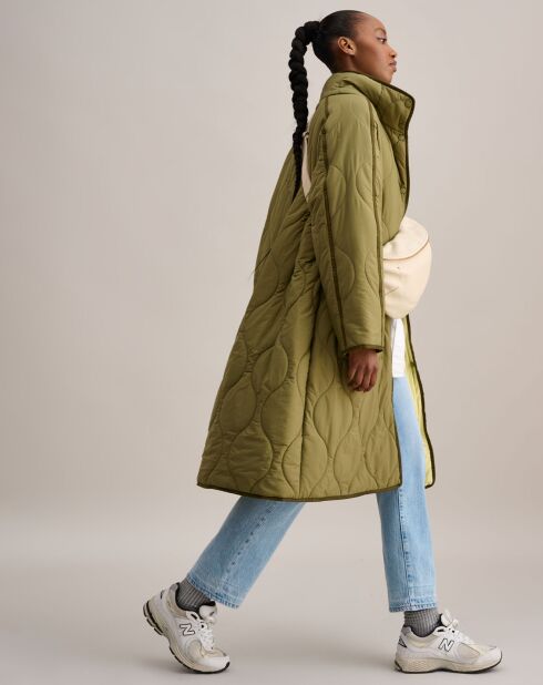 Manteau réversible Heddie jaune/kaki