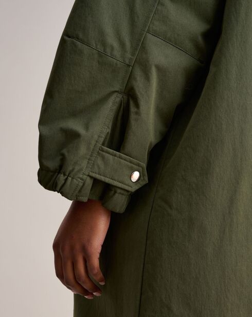 Parka oversize Havane kaki