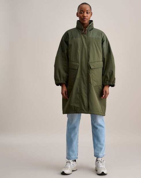 Parka oversize Havane kaki