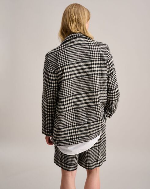 Veste blazer en Laine mélangée Veil noir/blanc