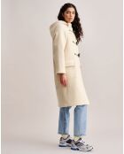 Manteau 100% Laine Vosges ivoire