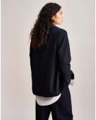 Veste blazer oversize Verdi bleu marine