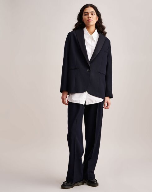 Veste blazer oversize Verdi bleu marine