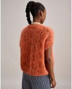 Pull en Mohair mélangée Abe orange