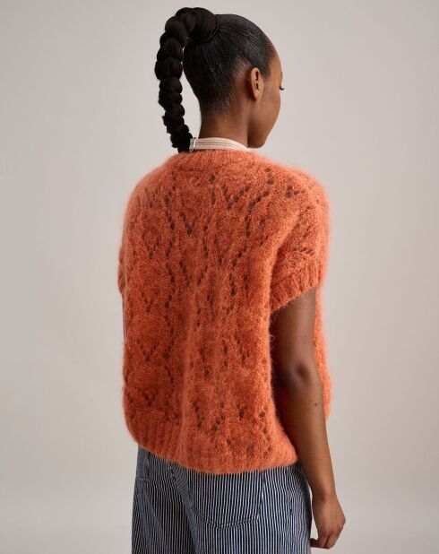 Pull en Mohair mélangée Abe orange