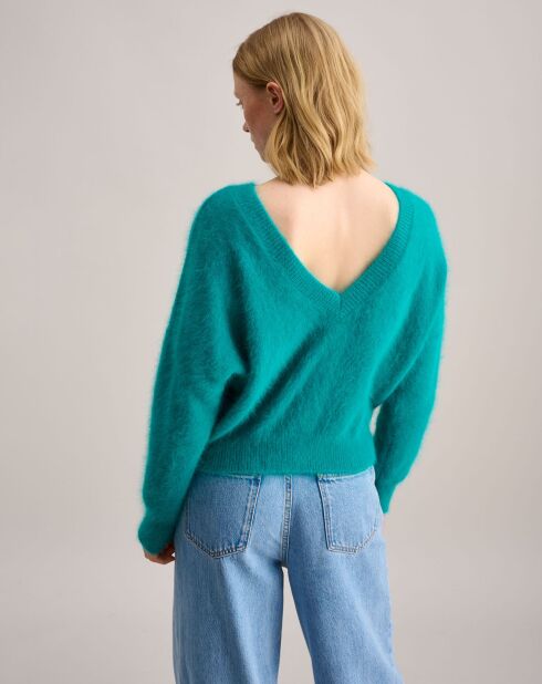 Pull en Angora mélangé Datev émeraude