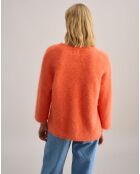 Pull oversize en Angora mélangé Dataul orange vif