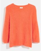 Pull oversize en Angora mélangé Dataul orange vif