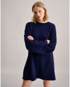 Robe en Laine & Coton Gadoby bleu marine