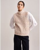 Pull sans manches en Laine & Alpaga mélangés Lattem multicolore