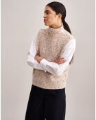 Pull sans manches en Laine & Alpaga mélangés Lattem multicolore