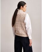 Pull sans manches en Laine & Alpaga mélangés Lattem multicolore