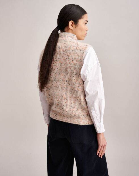 Pull sans manches en Laine & Alpaga mélangés Lattem multicolore