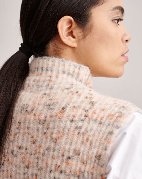 Pull sans manches en Laine & Alpaga mélangés Lattem multicolore
