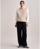 Pull sans manches en Laine & Alpaga mélangés Lattem multicolore
