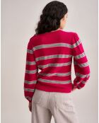 Pull en Laine mélangée Diout rayé rose