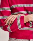 Pull en Laine mélangée Diout rayé rose