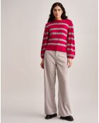 Pull en Laine mélangée Diout rayé rose