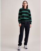 Pull en Laine mélangée Gopsy rayé vert