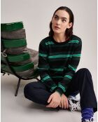 Pull en Laine mélangée Gopsy rayé vert