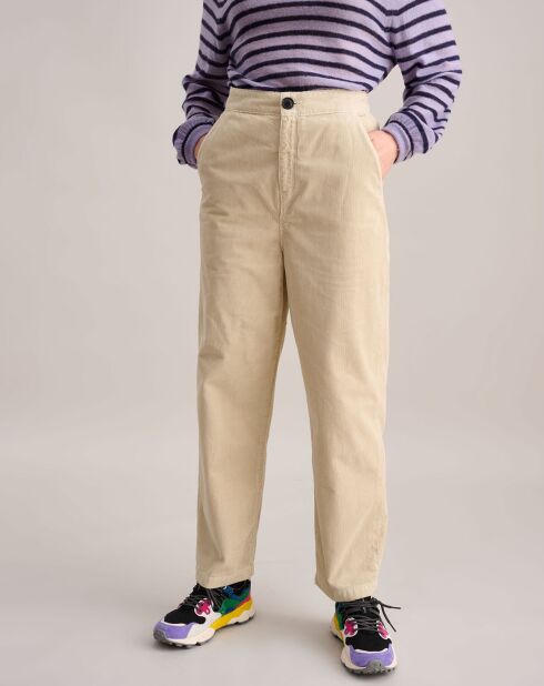 Pantalon en Velours côtelé Pasop rice