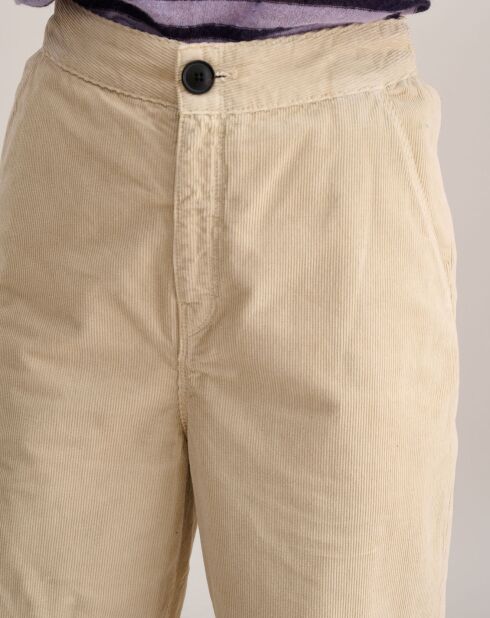 Pantalon en Velours côtelé Pasop rice