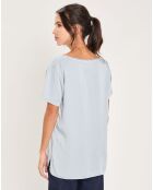 T-Shirt Lane gris bleu