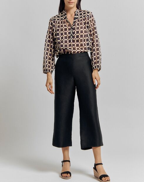 Pantalon en Lin mélangé Pristar noir