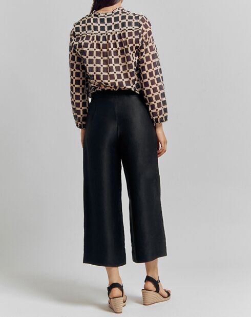 Pantalon en Lin mélangé Pristar noir
