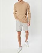 Bermuda en Coton Joel gris perle