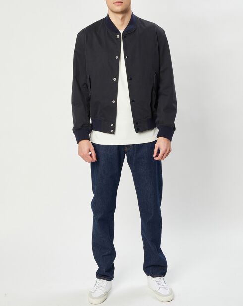 Veste bombers en Coton Campbell marine