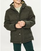 Doudoune  Micro Twill Barn Puffer kaki foncé