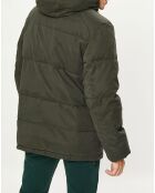 Doudoune  Micro Twill Barn Puffer kaki foncé