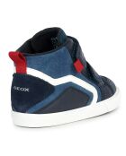 Baskets en Cuir Kilwi bleu marine