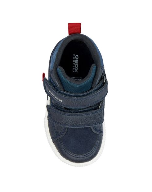 Baskets en Cuir Kilwi bleu marine