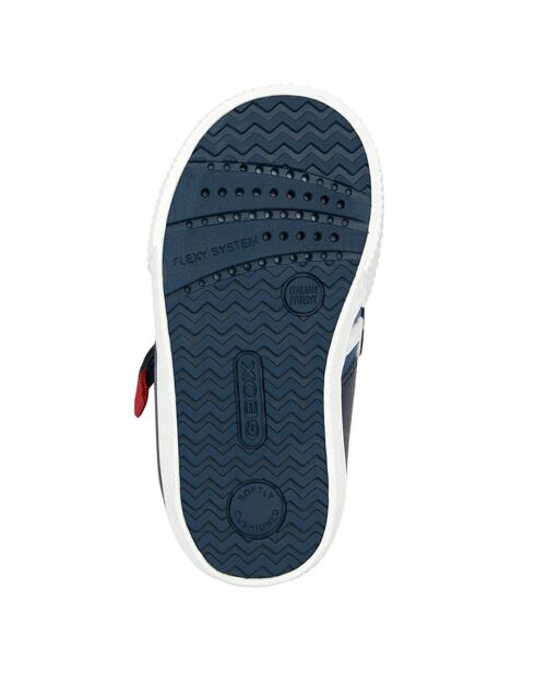 Baskets en Cuir Kilwi bleu marine
