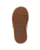 Baskets fourrées Laine en Velours de Cuir Girl roses